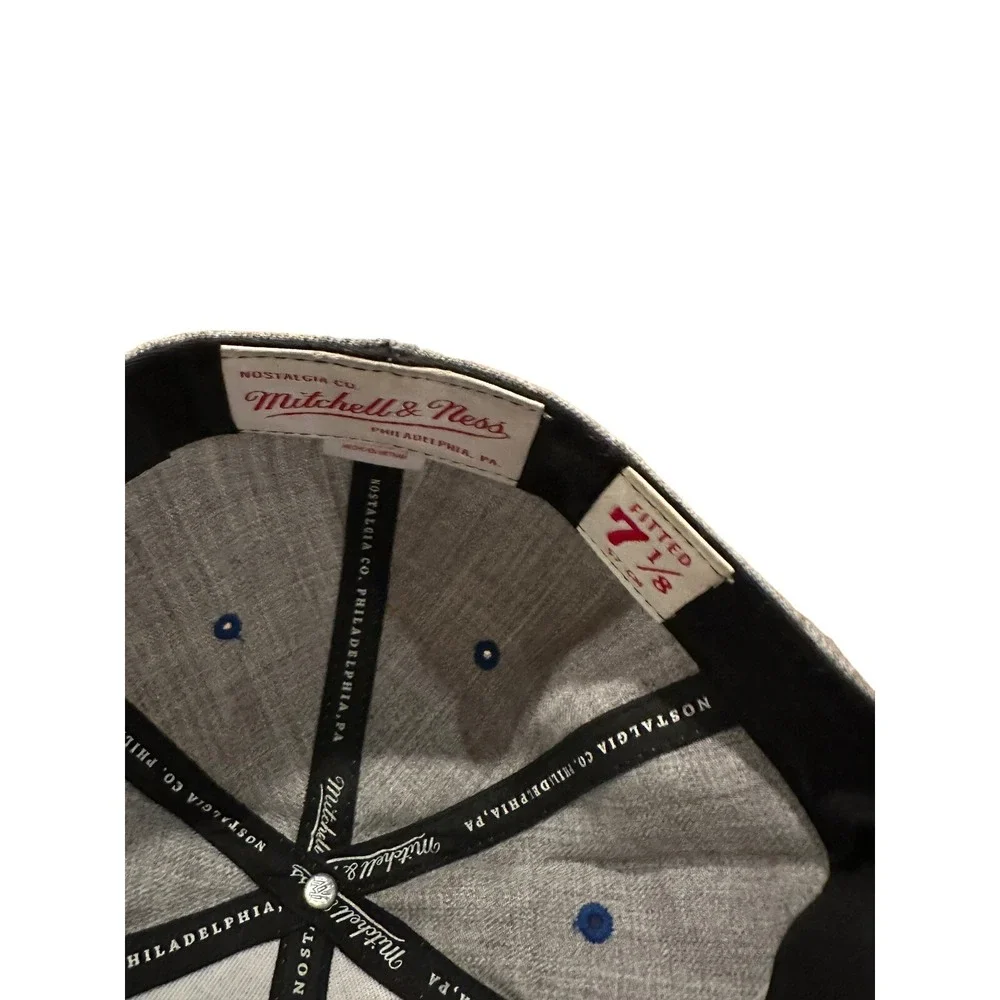 Brooklyn New York Nets NBA Mitchell & Ness‎ Blue/Grey Size 7 1/8 Brand New